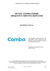 Comba Telecom RF-9122 Equipment Manual