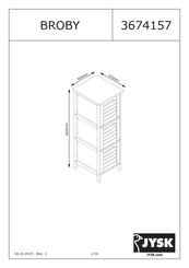 Jysk BROBY 3674157 Manual