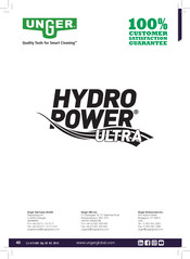 unGer Hydro Power Ultra UNP3C Operating Instructions Manual