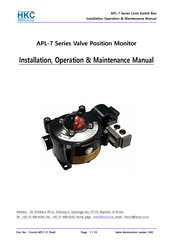 HKC APL-7 Series Installation, Operation & Maintenance Manual