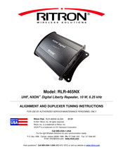 Ritron RLR-465NX Quick Start Manual