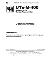 AMC AMC-UT M-400 Series User Manual