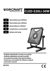 Worcraft CLED-S20Li-30W Instruction Manual