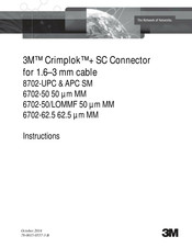 3M Crimplok LOMMF 50 um MM Instructions Manual