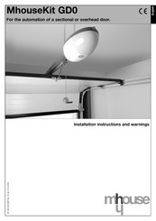 Mhouse GD0 Installation Instructions And Warnings