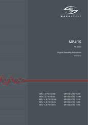 MAHA MPJ 16.5/750 1S HA Original Operating Instructions