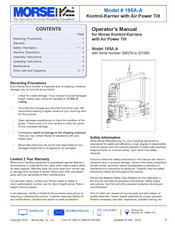 Morse 195A-A Operator's Manual