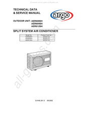 Argo AER608SH Technical Data & Service Manual