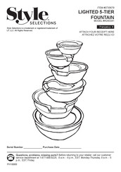 Style selections AD93341 Assembly Instruction Manual