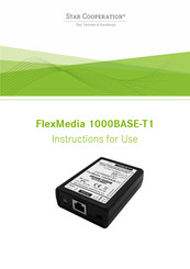 Star Cooperation FlexMedia 1000BASE-T1 Instructions For Use Manual
