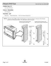 Travis Industries Rosario DVS Face Assembly Instructions