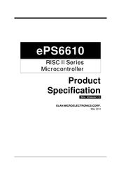 ELAN Microelectronics Corporation RISC II Series Product Specification