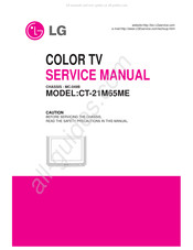 LG CT-21M65ME Service Manual
