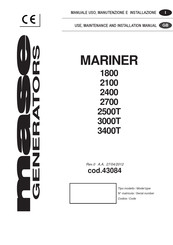 Mase MARINER 3400T Use, Maintenance And Installation Manual