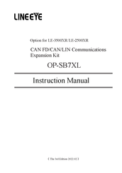 LineEye OP-SB7XL Instruction Manual