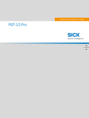 Sick PGT-12-Pro Operating Instructions Manual