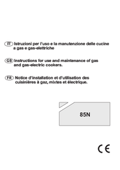 Bompani 85N Instructions For Use And Maintenance Manual