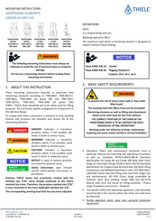 Thiele TWN 0827/1 Mounting Instructions