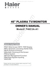 Haier P46C3A-A1 Owner's Manual