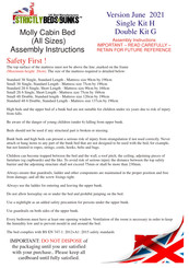 Strictly Beds & Bunks Molly Assembly Instructions Manual