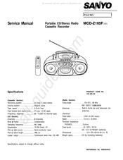 Sanyo MCD-Z165F Service Manual