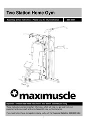 maximuscle 335 / 8687 Assembly & User's Instruction