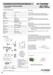 Hytronik HIR28 Installation And Instruction Manual