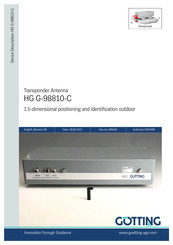 Gotting HG G-98810YC Manual