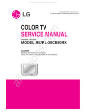 LG RE-28CB80RX Service Manual