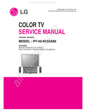LG PT-53A80 Service Manual