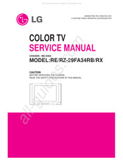 LG RE-29FA34RX Service Manual