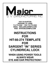 Major Manufacturing HIT-66-274 Instructions Manual