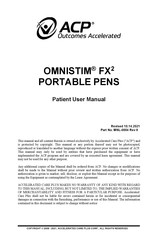 ACP OMNISTIM FX2 Patient User Manual