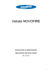 Novoferm Vetrata NOVOFIRE Mounting Instructions