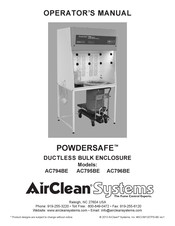 AirClean systems POWDERSAFE AC796BE Operator's Manual