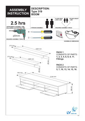 LV Furniture BOOM 319 Assembly Instruction Manual