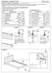 Lv Furniture ISABELLA Assembly Instruction