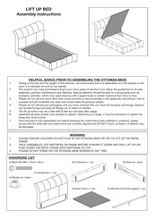 Lv Furniture LIFT UP BED Assembly Instruction