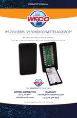 WFCO WF-7910-Q Operator's Manual