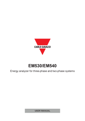 CARLO GAVAZZI EM540DINAV23XO1PFB User Manual