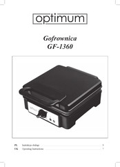 Optimum GF-1360 Operating Instructions Manual