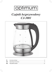 Optimum CJ-3001 Operating Instructions Manual