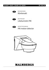 Malmbergs OS-360PA Instruction Manual