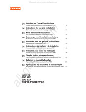 Franke SUPER TECH PYRO Instructions For Use And Installation