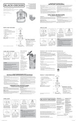Black & Decker CJ625 Use And Care Manual