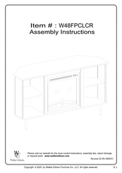 Walker Edison W48FPCLCR Assembly Instructions Manual