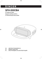 Singer SFH-200CBA Instruction Manual