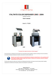 ITALTINTO i250C User Manual