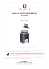 ITALTINTO i252 User Manual