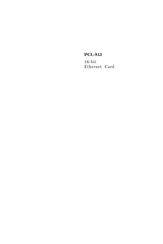 Advantech PCL-843 Manual